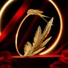 أوراق ذهبية على شكل أوراق شجر مزيفة للزينة اليومية للسيدات Specification image